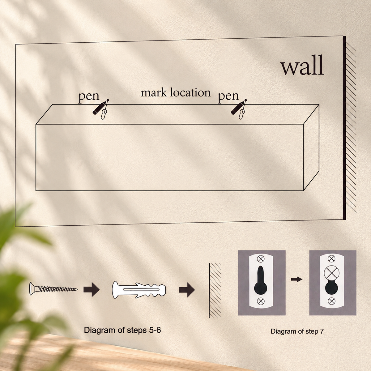 Hidden Mount Floating Shelves – Set of 2