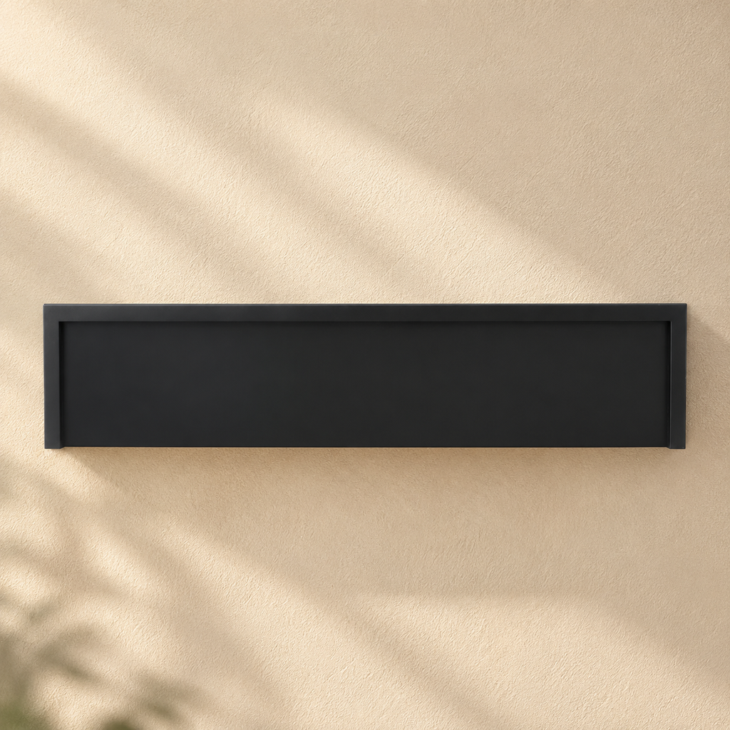 Classic Black Wall Shelf – 18"