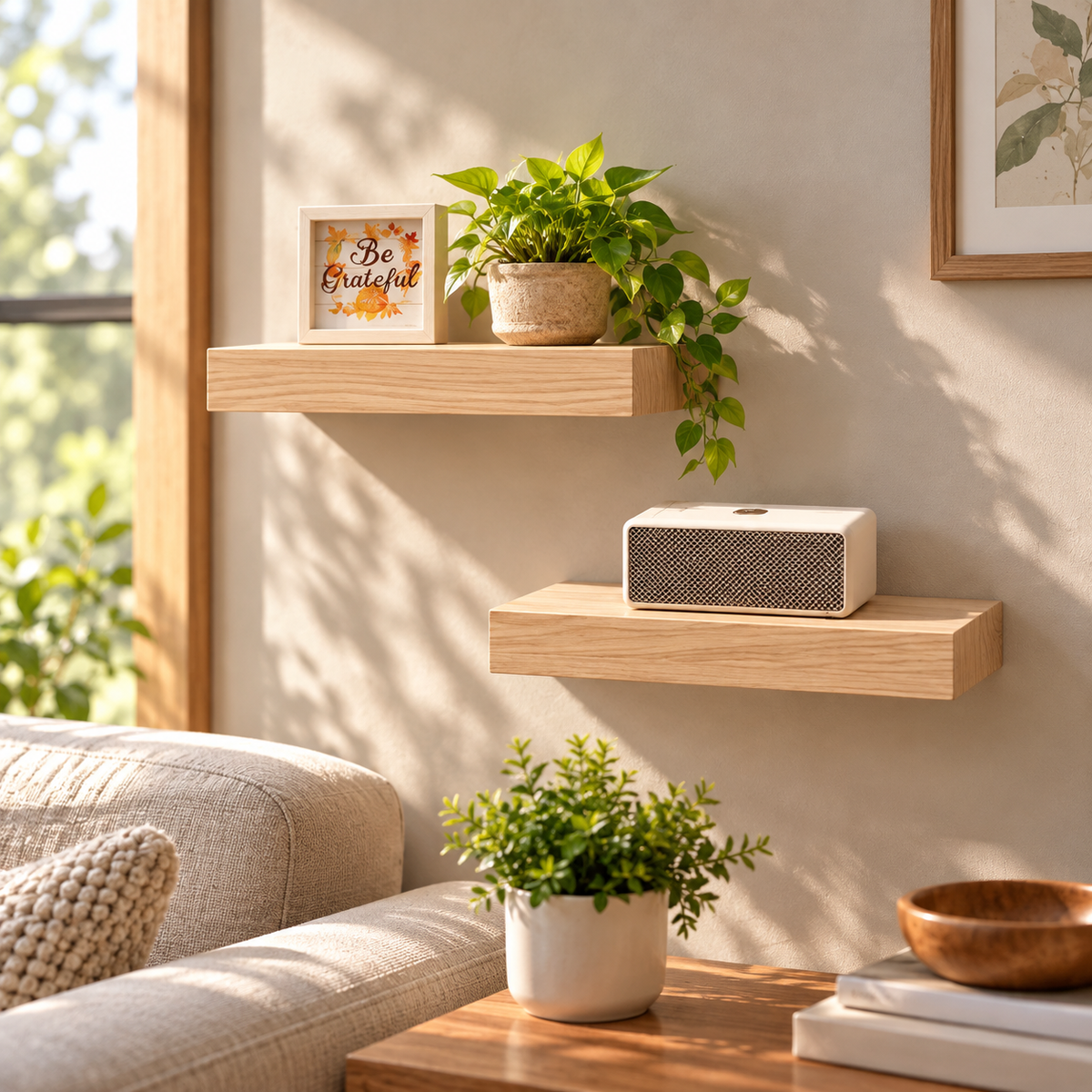 Hidden Mount Floating Shelves – Set of 2